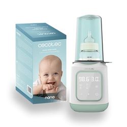 Cecotec Calienta Biberones Nana BabyCare Single BottleWarmer, 4 Modos, Cestillo para el Biberón, Libre de BPA, Seguro para Almacenar Agua, Leche y Alimentos