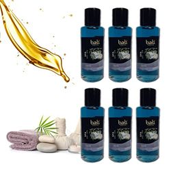 Bali fragancias Pack de Esencias al Aceite de SPA para Humidificador. Set de Ambientadores Frescos en Esencia para Difusor. Aceite Natural para Quemador de Aromaterapia. 50 ml. 6 Unidades