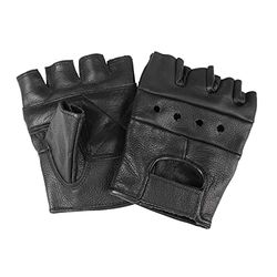 Mil-Tec Biker Dedales sin Tachuelas, Negro S-XXL - Negro, XL