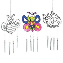 Baker Ross Lot de 3 Attrape-Soleil Carillons à Vent - Motif Insecte - Idéal pour Les décorations de Balcon ou de Porche