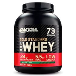 Optimum Nutrition Gold Standard Whey Muscle Building and Recovery Protein Powder With Naturally Occurring Glutamine and Amino Acids, Chocolate Mint, 73 Servings, 2.26kg, Packaging May Vary