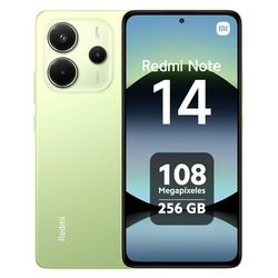 Xiaomi Redmi Note 14 - Smartphone de 8+256GB, Pantalla de 6.67" AMOLED FHD+ 120Hz, MediaTek Helio G99-Ultra, cámara de 108MP, TurboCharge 33W, 5500 mAh, Cargador no Incluido, Verde (Versión ES)