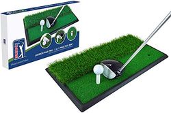 PGA Tour Unissexo Adult Launch Pad Pro - Tapete de treino 2 em 1, azul, N/A