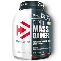 Dymatize Super Mass Gainer Rich Chocolate 2943g - Polvo Para Ganar Peso + Carbohidratos, Creapure Creatina, BCAA y Caseína