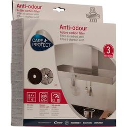 CARE + PROTECT Filtres à Charbon Actif Anti-Odeur Compatibles (180x40mm, 180gr, Type 185)