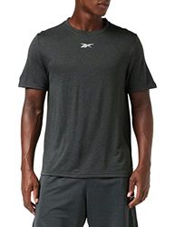 Reebok Men's Workout Ready Melange T-Shirt, Night Black, S