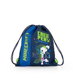 Panini Gymtas, trekkoord, uniseks, kinderen en jongeren, Blauw/Groen, Eén maat, Casual