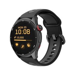 MyPhone Watch Adventure Black stort batteri 360 mAh smartklocka, upp till 14 dagar på en enda laddning, 1,43 tum, GPS, 50 sportlägen, SOS-knapp, kompass, vattentät, Bluetooth, 1.43