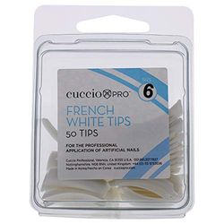 Cuccio French Manicure 50-delige witte tips, maat 6