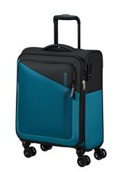 American Tourister Daring Dash - Spinner S, uitbreidbare handbagage, 55 cm, 39/46 L, zwart/blauw (zwart/blauw), zwart/blauw (zwart/blauw), Spinner S (55cm - 39/46 L), handbagage