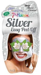 7th Heaven Silver Easy Peel Off Face Mask with Powered Smithsonite, Pressed Orchid and Crushed Violet for a Deep Micro Cleanse, Ideal for Normal, Combo and Oily Skin