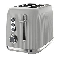 Breville Bold 2 Slice Toaster with High-Lift & Wide Slots | Grey & Silver Chrome [VTR002]