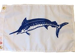 Taylor Made Products 2918, visvlag, nylon, 12" x 18", marlijn, blauw