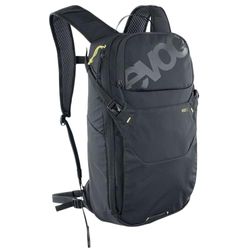 EVOC RIDE 8 fietsrugzak, trekkingrugzak voor trails & andere activiteiten (slim zakbeheer, geventileerd met AIR-PAD rugbekleding, incl. 2l HYDRATION BLADDER), Zwart