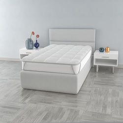Sogni e Capricci Fancy Topper, Small Double, White