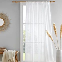 Drift Home - Kayla - Pannello in voile con fessura superiore - 140 x 228 cm in bianco