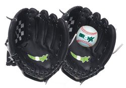 Bronx Senior Catch Set/Glove Set with Ball - Black/White, 12 Inch