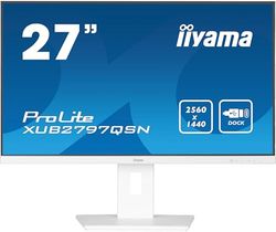 iiyama ProLite XUB2797QSN-W2 27" IPS QHD 100Hz USB-C DOCK Altavoces Altura Ajustable (5 Años Garantía)