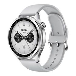 Xiaomi Watch S4 Smartwatch – 1.43" AMOLED Display, Bluetooth Calling, Heart Rate & SpO2 Monitor, Sleep & Stress Tracking, 150+ Fitness Modes, 5ATM Waterproof, 12-Day Battery, GPS – Sliver