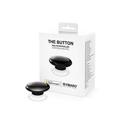 FIBARO HomeKit Enabled The Button Black / iOS Bluetooth draadloze draagbare schakelknop, zwart, FGBHPB-101-2