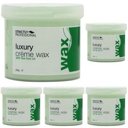 Strictly Professional 425g Luxury Warm Wax with Tea Tree Oil (Pack of 5)