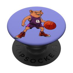 Cerdo Baloncesto/Baloncesto Cerdo PopSockets PopGrip Adhesivo