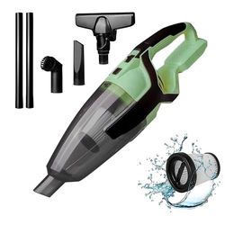 Avilia Aspirapolvere Manuale a Batteria 20V senza Fili - Leggero e Potente con Filtro HEPA Lavabile, 2 Prolunghe per Pavimenti, Accessori per Casa e Auto, Non Inclusa Batteria