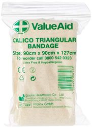 Value Aid Calico Triangular Bandage - Single