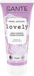 SANTE Naturkosmetik Aroma Gel doccia Lovely, profumo floreale di rosa e gelsomino, lenitivo e bilanciante, cosmetico naturale vegano senza profumi sintetici, 200 ml