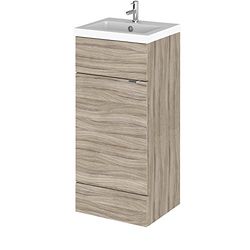 Hudson Reed CBI223 Combinations Basin Vanity Units, Driftwood, 400mm