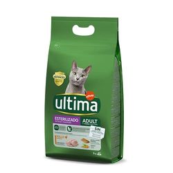 ultima Droogvoer voor gesteriliseerde katten, met kip, 3 kg