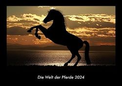 Die Welt der Pferde 2024 Fotokalender DIN A3: Monatskalender mit Bild-Motiven von Haustieren, Bauernhof, wilden Tieren und Raubtieren