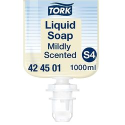 Tork Sapone liquido delicatamente profumato S4, profumo fresco, 6 x 1000ml, 424501
