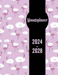 5 JAHRE 2024-2028: 60-Monats-Kalender mit Zielplanung • Großer Monatsplaner Jan. 2024 bis Dez. 2028 • 1 Monat auf 2 Seiten • Jahreskalender