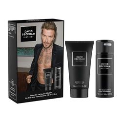 David Beckham, Cofanetto Regalo per Lui Instinct, con Deodorante Spray per il corpo & Docciaschiuma, Irrestibile Fragranza Fougère Agrumata, 150ml & 150ml