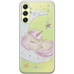 Babaco ERT GROUP mobile phone case for Samsung A34 5G original and officially Licensed pattern Unicorn 003 optimally adapted to the shape of the mobile phone, partially transparent