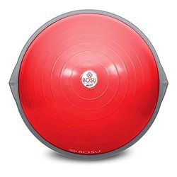 Bosu 65 centimeter dynamische antislip, reismaat, thuisgym, workoutbal, podtrainer voor kracht en flexibiliteit, rood