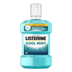 LISTERINE Collutorio Cool Mint, Collutorio al gusto di Menta a base di Oli Essenziali Antibatterici e Fluoruro, Collutorio Listerine per un alito fresco, Collutorio per un'igiene orale completa, 1L