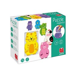 Jumbo GOULA - Magnetische puzzelstukken Dieren - Kinderpuzzel - Kinderen vanaf 1 jaar Nederlands - Houten Speelgoed voor Baby