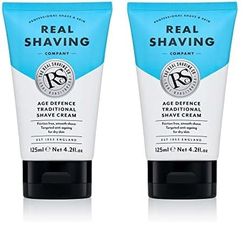 The Real Shaving Company Age Defence Shave Cream 125ml (Pack of 2)