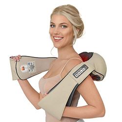 Donnerberg® Nek en schouder massage apparat | 7 jaar garantie | Shiatsu Nek-massage voor spierpijn | Infrarood | Pijnverlichting en ontspanning in de auto, op kantoor of thuis