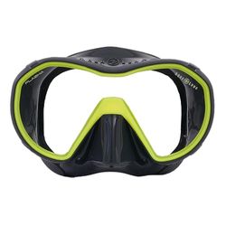 AQUALUNG PLAZMA Masks Unisex-Adult, Asphalte et Jaune, Taille Unique