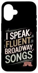 Broadway Lyrics Fluent Speaker Case for iPhone 16