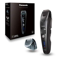 Panasonic ER-SB40-K803 Regolabarba da Uomo, Tagliacapelli Cordless Portatile Impermeabile, 20 Impostazioni di Lunghezza, Pettine, Funzionamento Senza Filo e con Cavo, Indicatore Batteria a LED, Nero