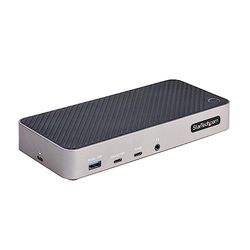 StarTech.com USB-C Triple Monitor Docking Station - HDMI/DP Triple 4k Dock - 5x USB Hub - GbE - 100W PD - Universeel Multi Monitor Docking Station - Thunderbolt 3/4 Compatibel (116E-USBC-DOCK)