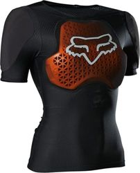 Fox Racing - W BASEFRAME Pro SS – Maillot de Protection VTT D3O – Protection Dos et épaules, Flexible, À Porter en Dessous, Ciclismo de montaña, Noir, S