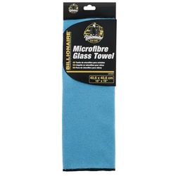 SUMEX Billionaire Glass Towel Microfibre Cloth Optimizes Cleaning Glass Without Scratches 40 x 40 cm Blue