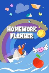 Homework Planner: Notebook for All Kindergarten Highschool College Students Track Homework Assignments and Class Schedule