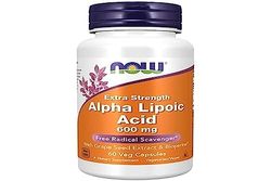 Acido alfa lipoico Now Foods, 600 mg de depósito de 2 días, 60 cápsulas veganas