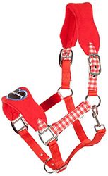 PFIFF 102433-219-Cob Licol en Plastique pour Cheval Rouge/Bleu Taille M